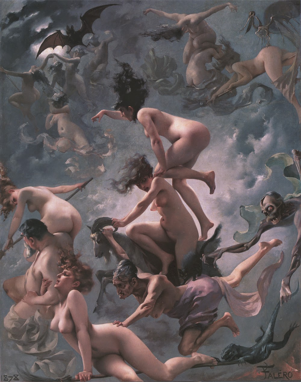 Witches going to their Sabbath (1878), by Luis Ricardo Falero
